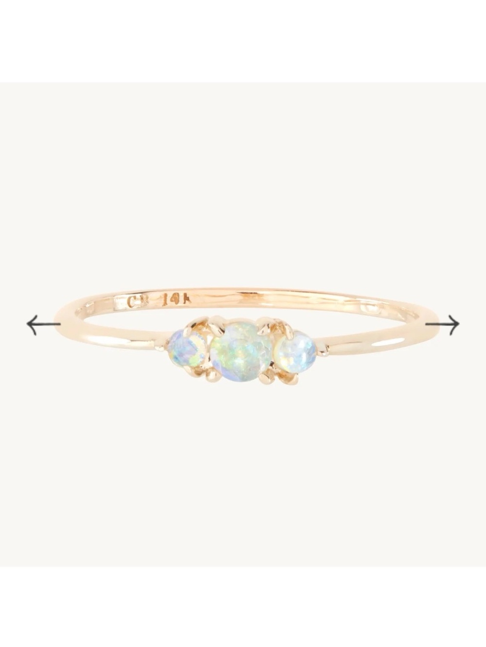 Catbird Opal Slumberous Light Ring